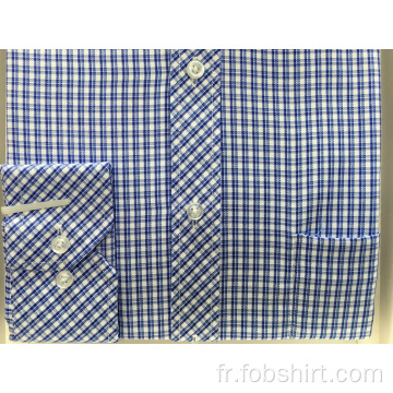 Chemise boutonnée à manches longues pour hommes